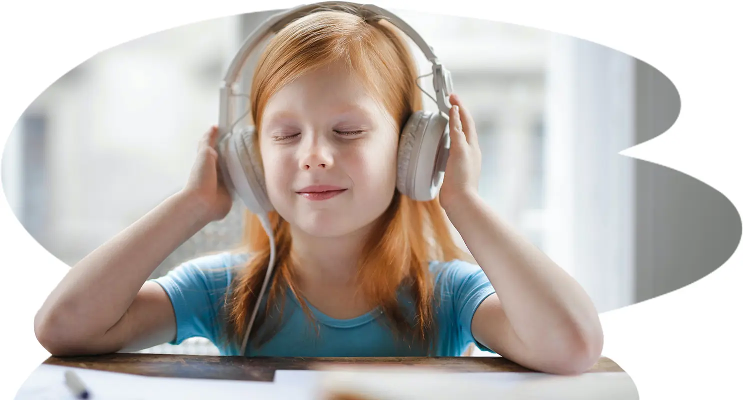 Interactive Metronome Child With Headphones Right Starts Occupational Therapy